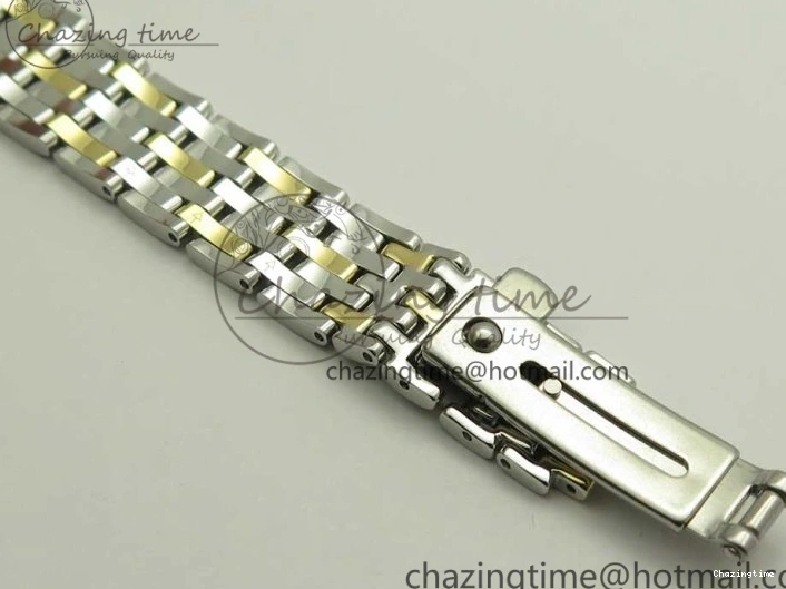 0106 Attractive De Ville Prestige Ladies 32.7mm SS MKF 1:1 Best Edition White Dial Roman Markers on SS YG Bracelet MIYOTA 7965